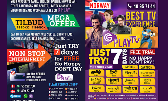 create digital illustrations for flyers and posters