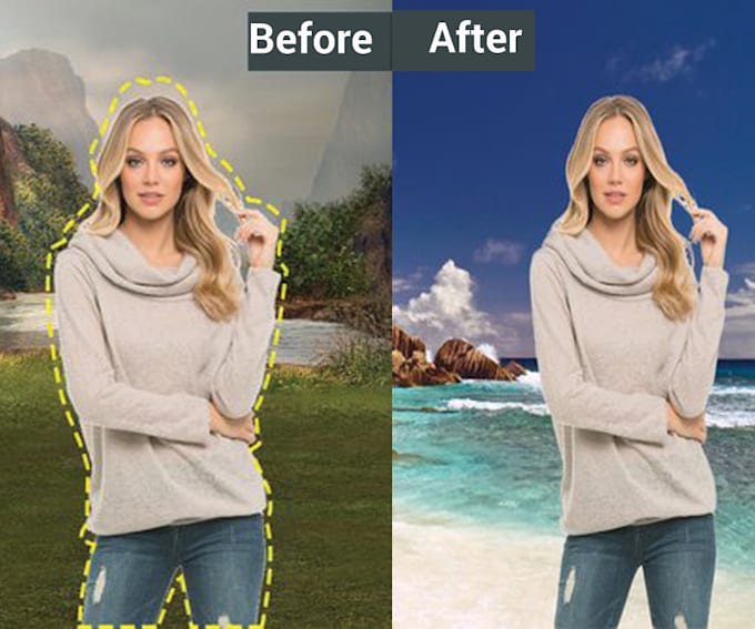 do background remove, retouching within few hours