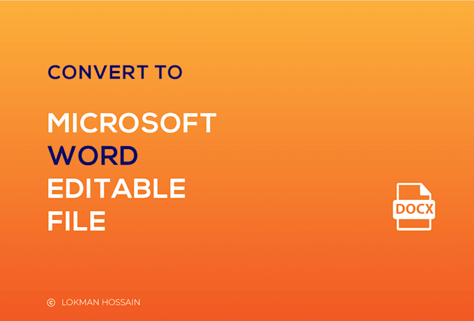 convert letterhead, invoice, resume to microsoft word doc