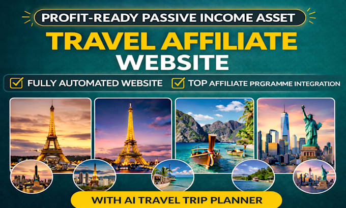 create travel affiliate website for passive income