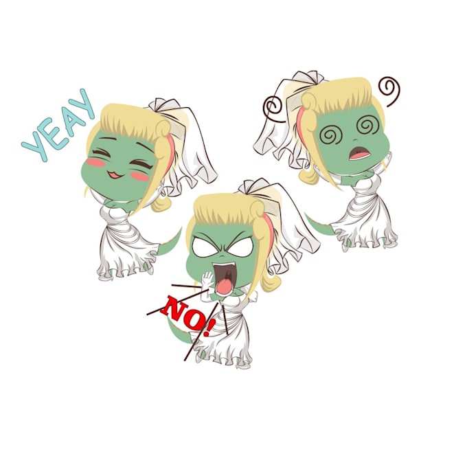 make character cute for gift or your image