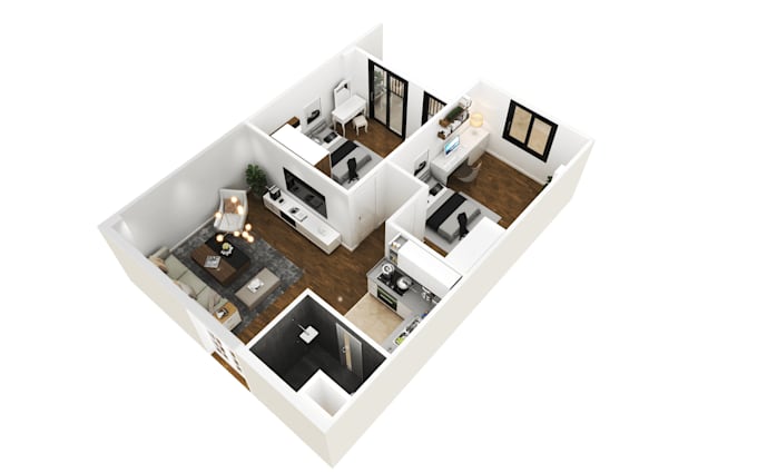 model 3d floorplan, site plan very good
