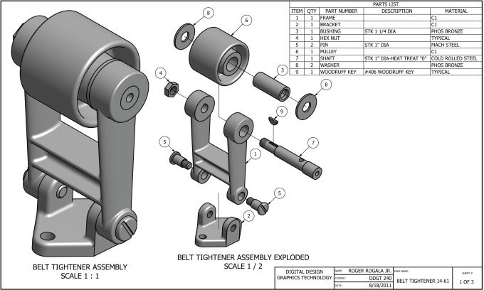assembly cad drawing