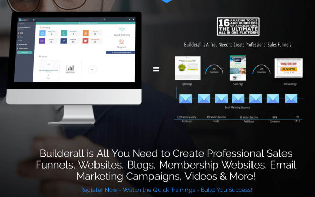 build a builderall sales funnel or website