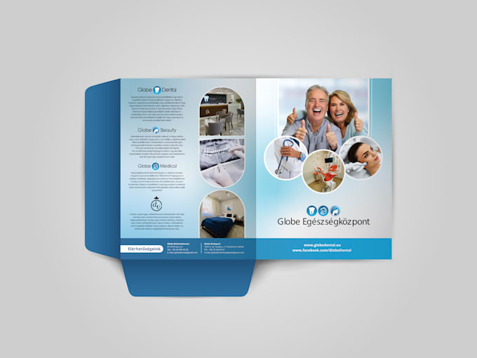 design profession presentation folder, pocket folder, or document folder in 24hr