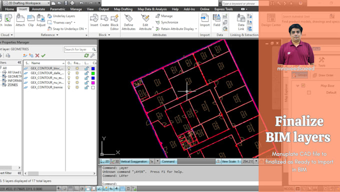 draw, trace, digitize 2d architectural floor plan image, PDF to cad drawing