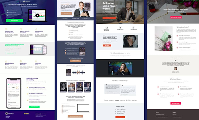 design landing page in unbounce instapage or elementor