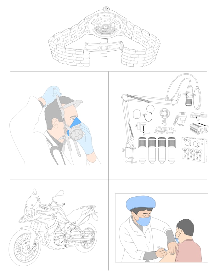 do instructional drawing, user manual vector illustration