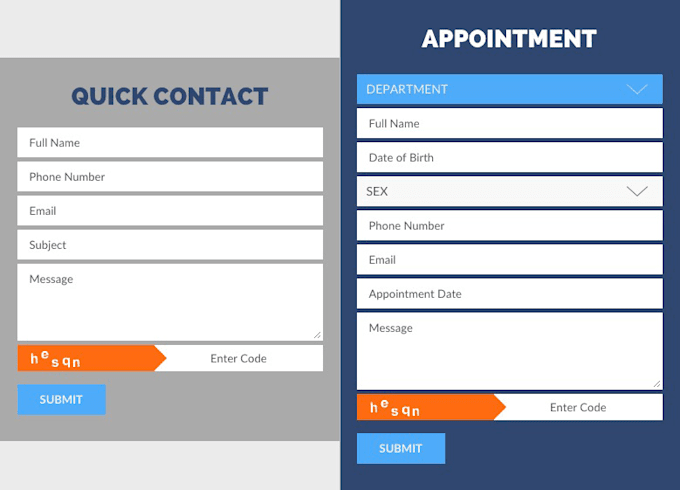 create html, bootstrap web forms