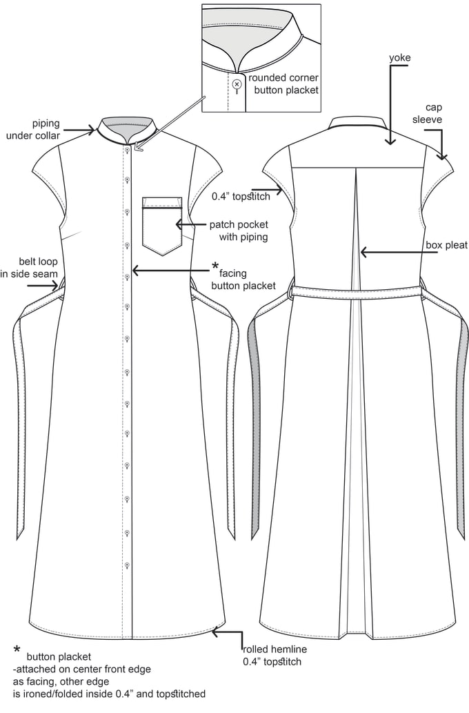 Create technical illustrations for your garment by Renatara | Fiverr