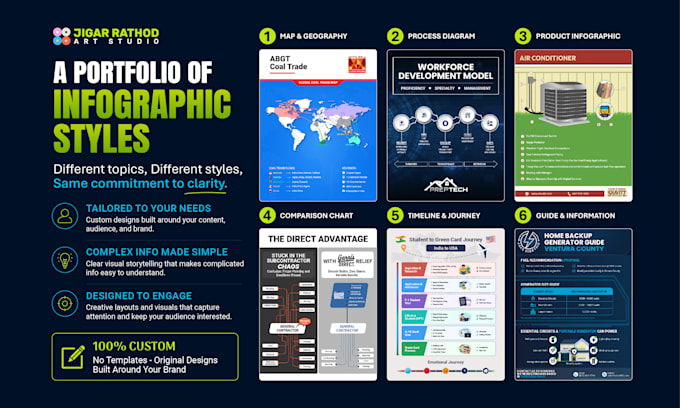 design a professional custom infographic for your business