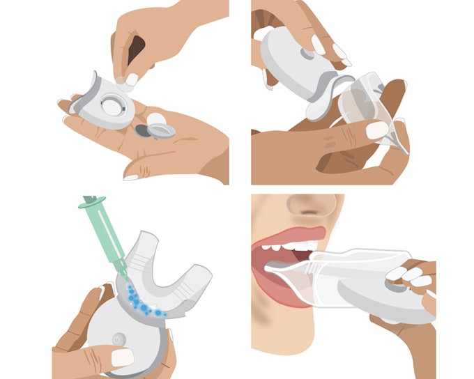 create illustrations for product instruction