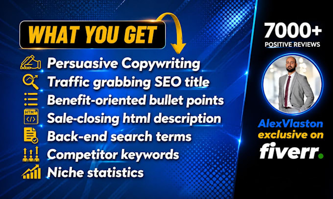 write top amazon listing SEO product descriptions