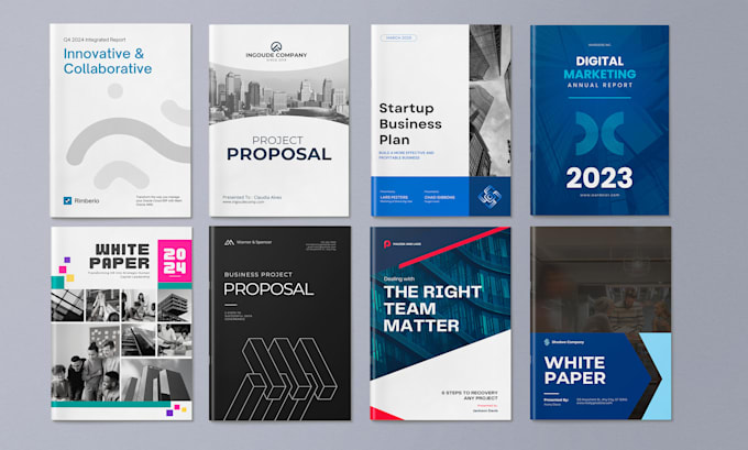 design professional brochure, report, white paper, booklet