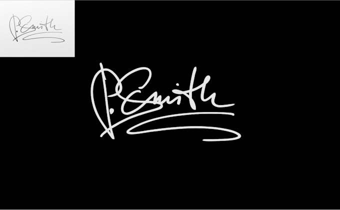Digitize Your Signature In Vector And Transparent Background By Swordman666