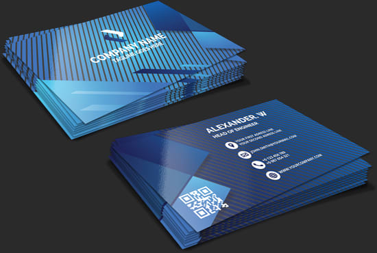 make creative clean business card design for you
