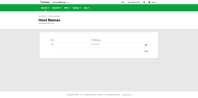 set up your existing domain to connect to shopify