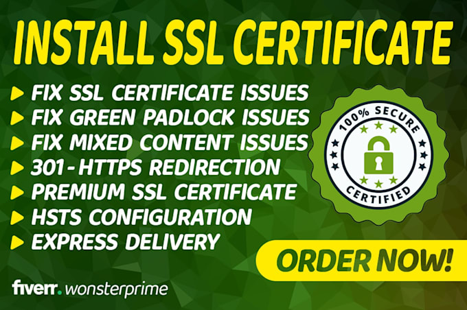 install free SSL certificate and fix https ssl errors