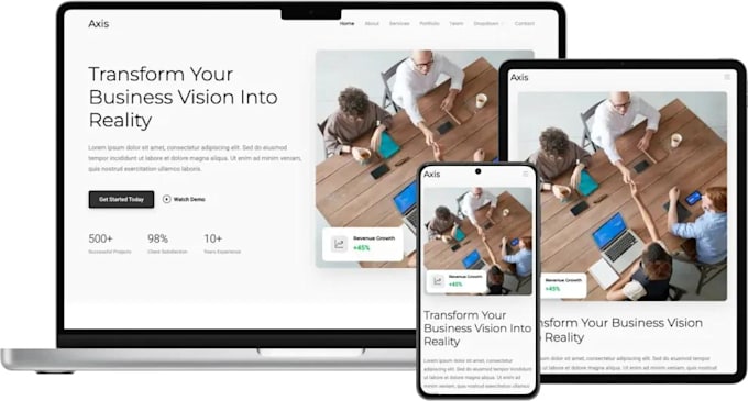 design a modern custom wordpress business website