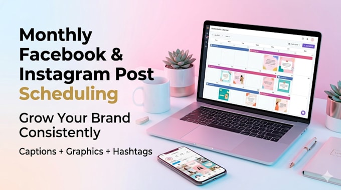 schedule facebook or instagram post on monthly basis
