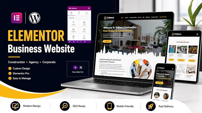 design and develop wordpress website using elementor and elementor pro
