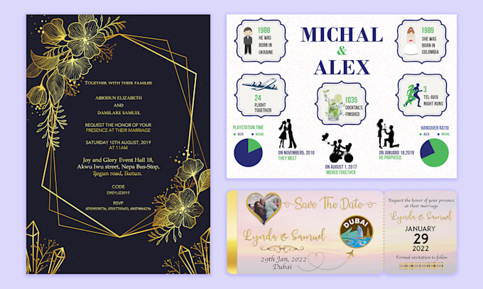 design elegant wedding invitation, rsvp, save the date card