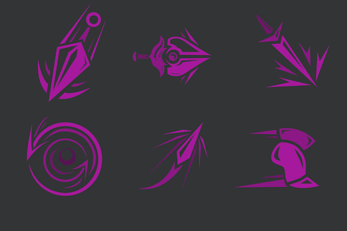 make simple negative space vector graphics