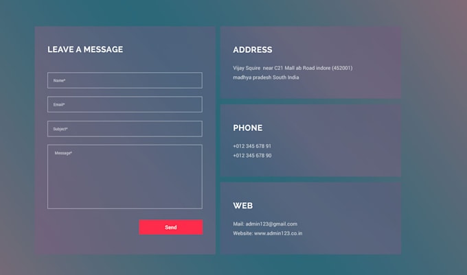 design contact form or gravity form for wordpress website