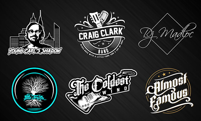 create a modern vibrant music logo design