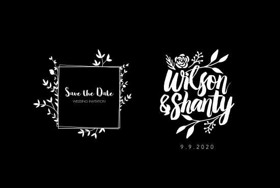 create luxury logo for your wedding