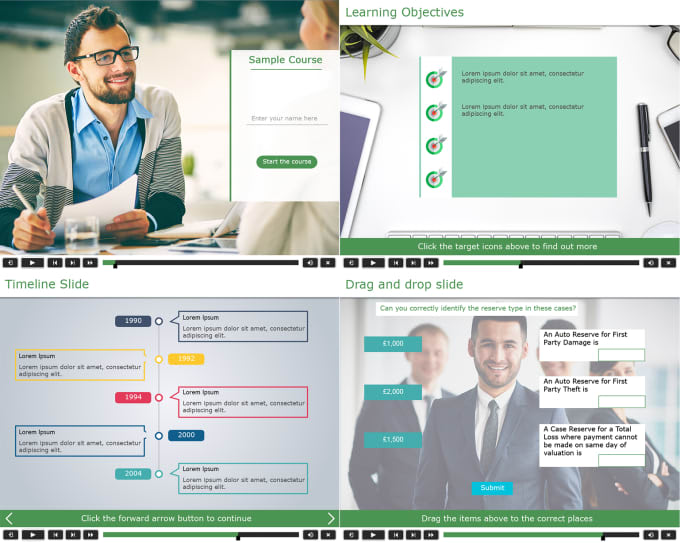 develop elearning course in adobe captivate