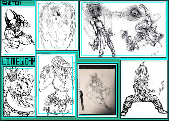 marvelously draw any character in my comic anime art style