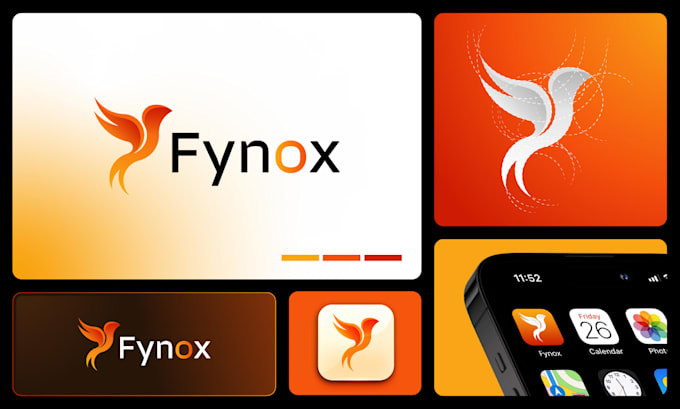 do branding simple modern business logo for app website