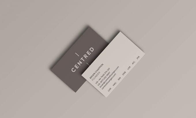 design a custom minimalist business card or stationery