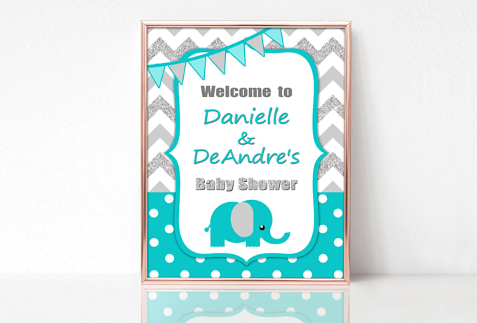 create a customized party welcome sign for all occasion