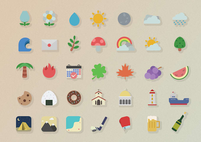 design flat icon and illustration
