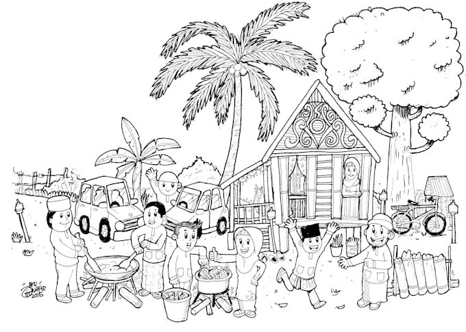 repair ai artwork into good doodle or cartoon