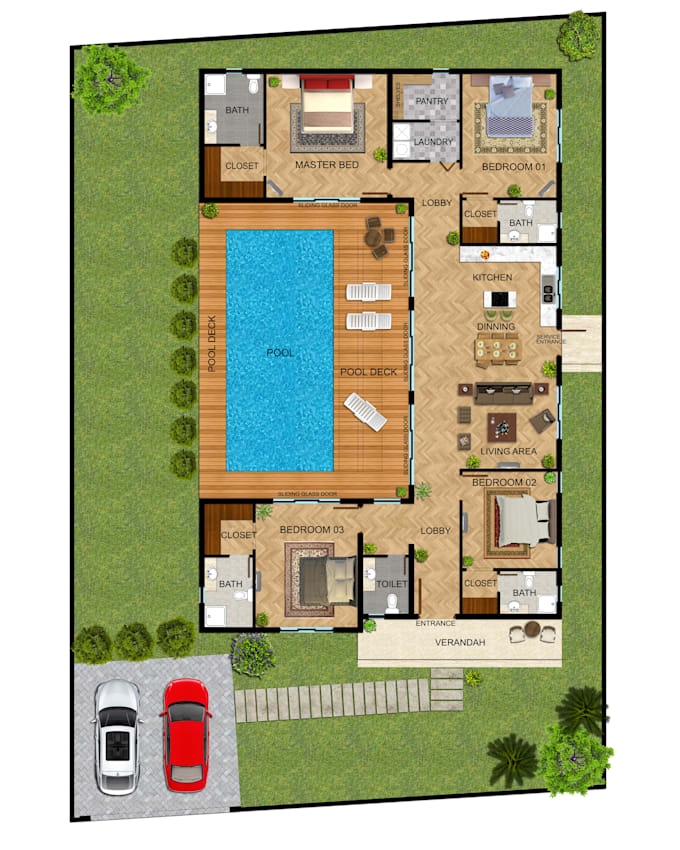draw, redraw custom autocad 2d drawings and professional floor plan, house plan
