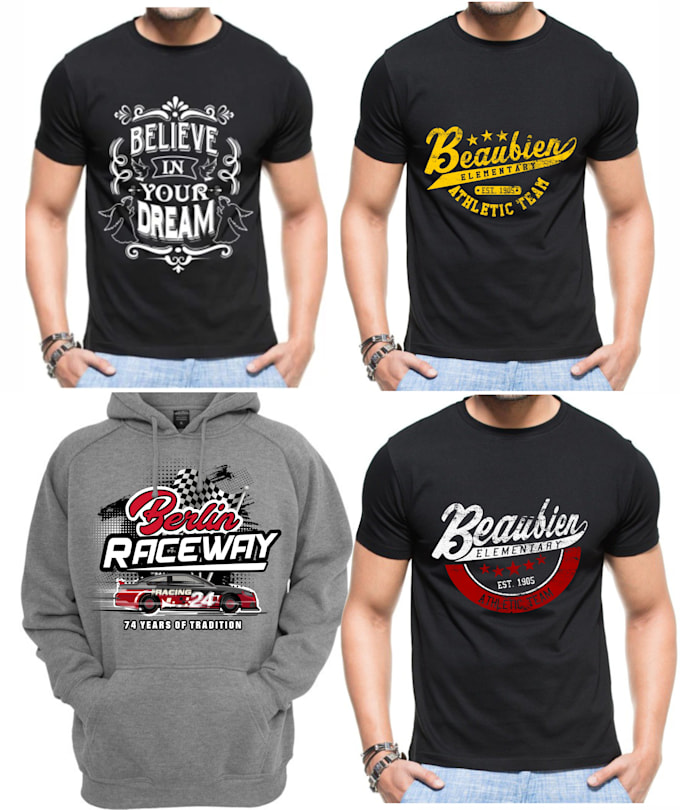 create typography, or streetwear t shirt design