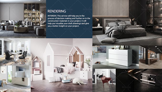do 3d architectural interior and exterior rendering cheap price