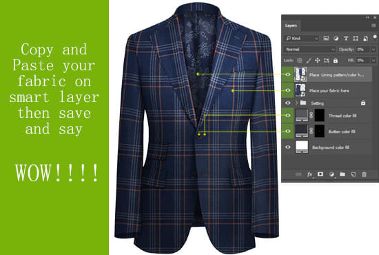 Download Do a custom psd mockup of coat for apply your fabrics by ...