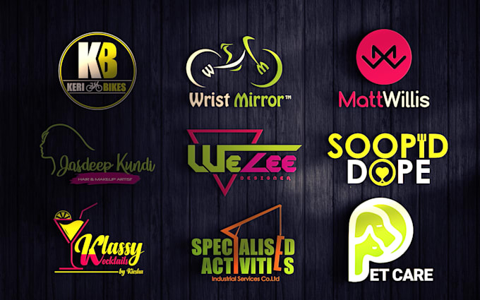 do modern unique business 3d logo design