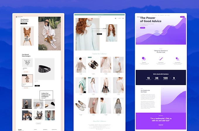 design wix website, redesign and wix landing page