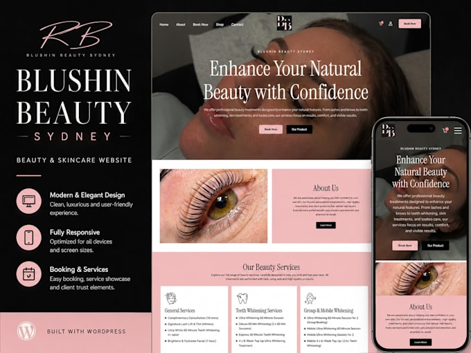 create a responsive wordpress website design, blog or website development