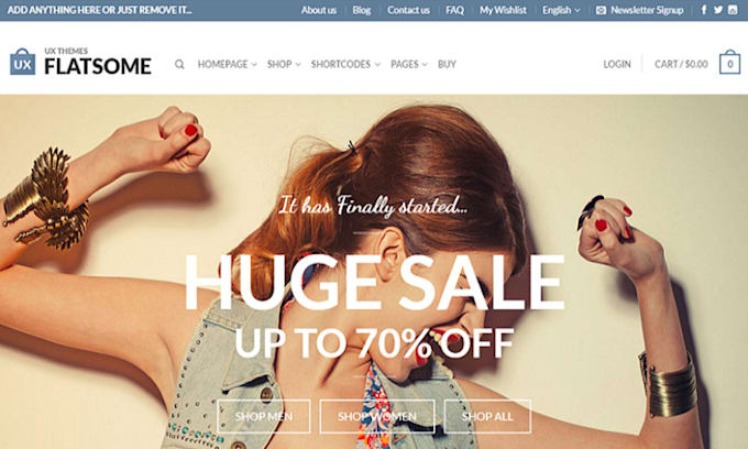 modern and fast website using the7, flatsome, impreza etc wordpress theme