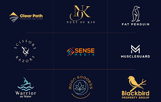 do a professional minimalist modern custom logo design for startup business