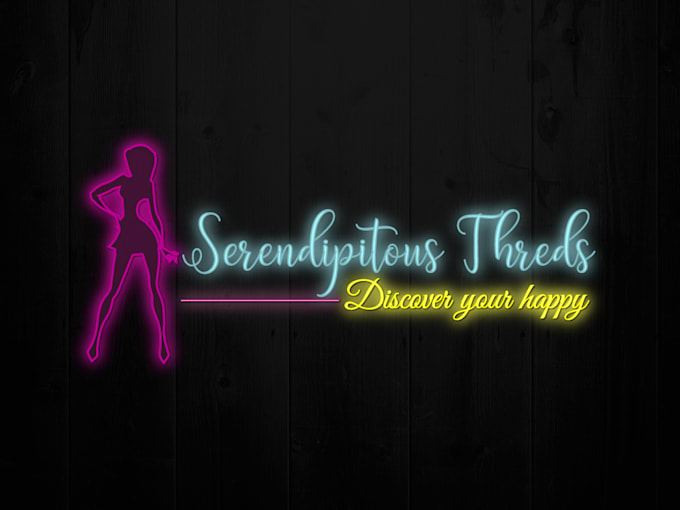 do a glowing neon logo