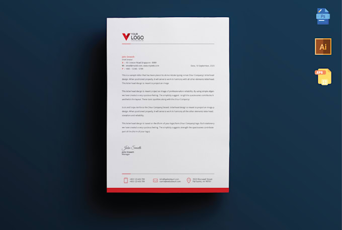 design brand new letterhead for you