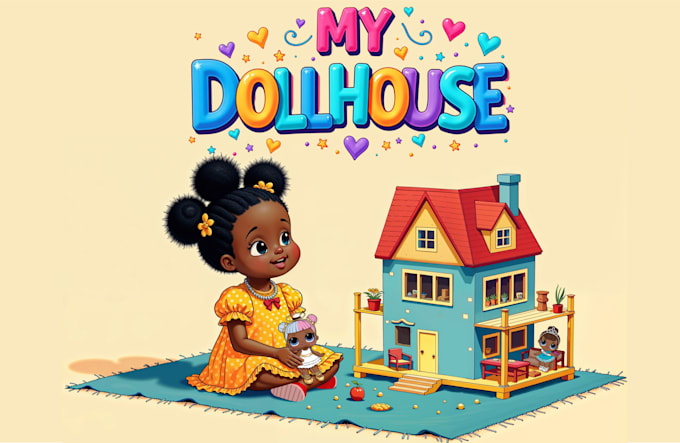 do african american childrens book, and character illustrations