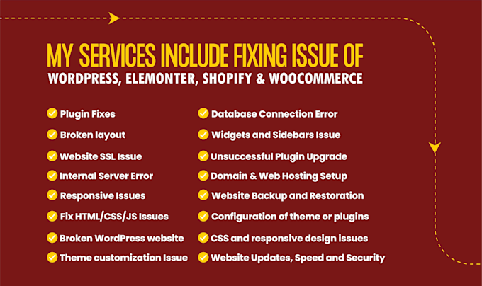 fix all wordpress issues, bugs within 2 hours or customize wordpress website